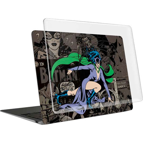 DC Comics Catwoman Vintage Action Pose Pattern MacBook Air 15in (2023-2025) Case plus Skin